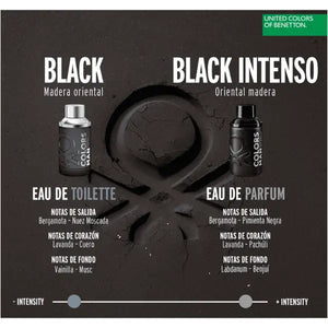 Benetton colors man black intenso - 100 ml - Diseñador